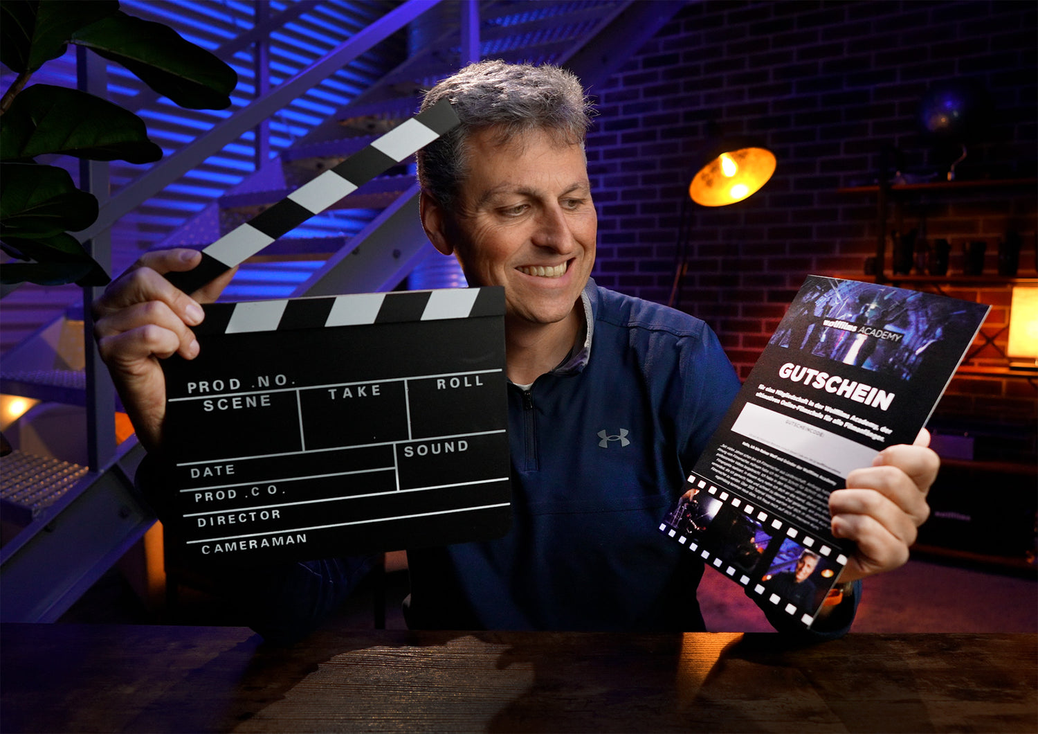 Rainer Wolf mit Wolffilms Academy Gutschein