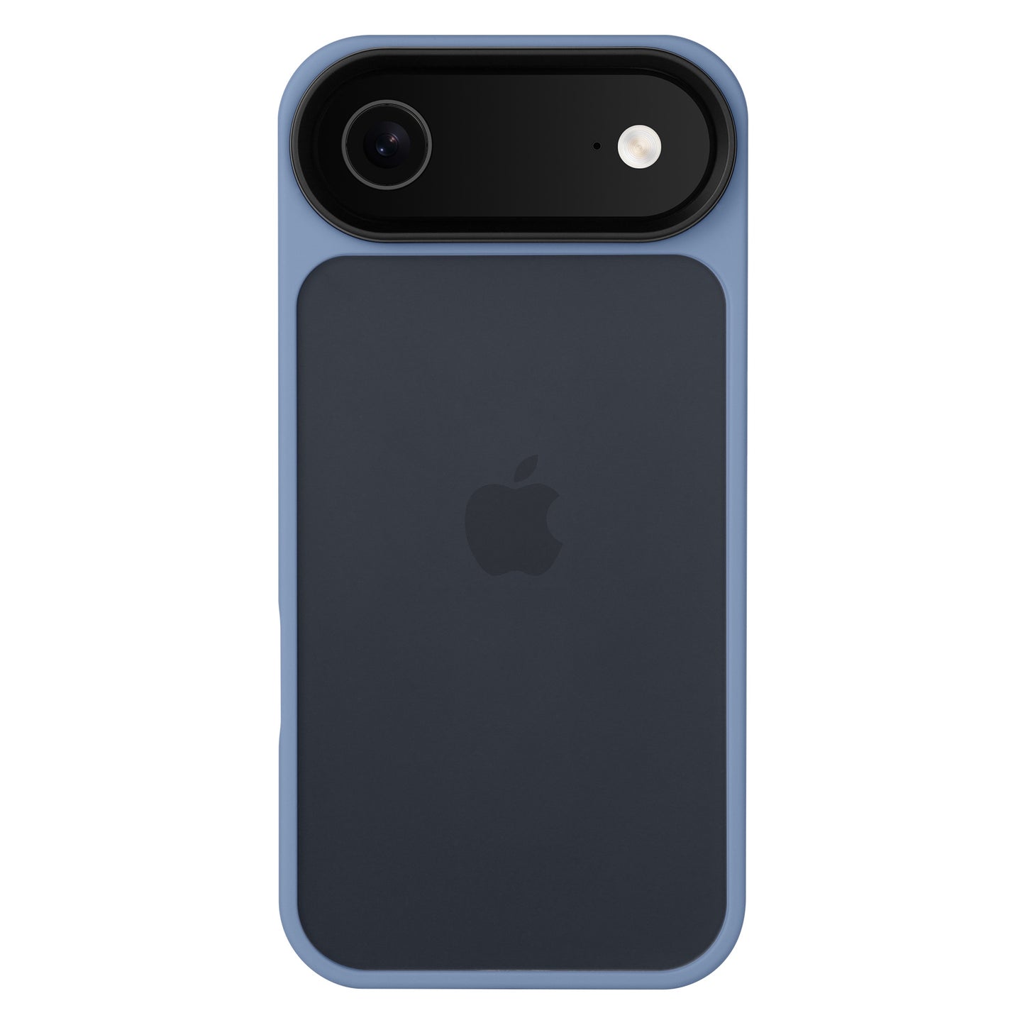 Das Arktis iPhone Air Solid Case in Blau und Schwarz besteht aus stoßabsorbierendem TPU-Silikon und schützt das Apple-Logo, die Rückkamera und den Blitz in der linken oberen Ecke Ihres iPhones.