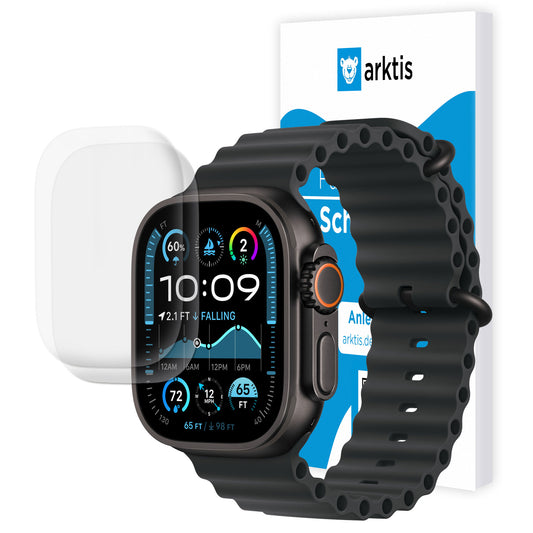 arktis Apple Watch Ultra 49 mm Full Protection Schutzfolie - 2er Set