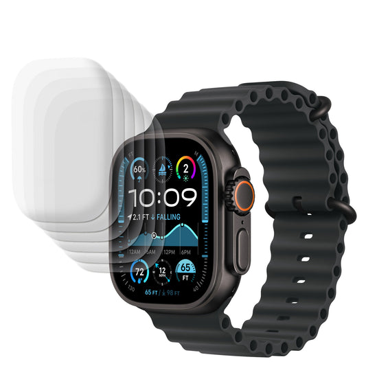 arktis Apple Watch Ultra 49 mm Full Protection Schutzfolie - 6er Set