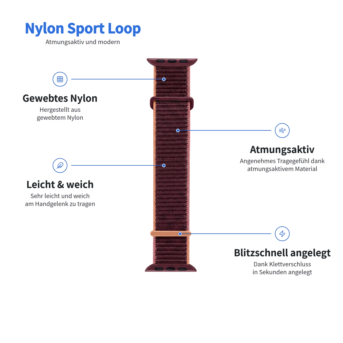 arktisband Apple Watch Sportarmband „Fun“