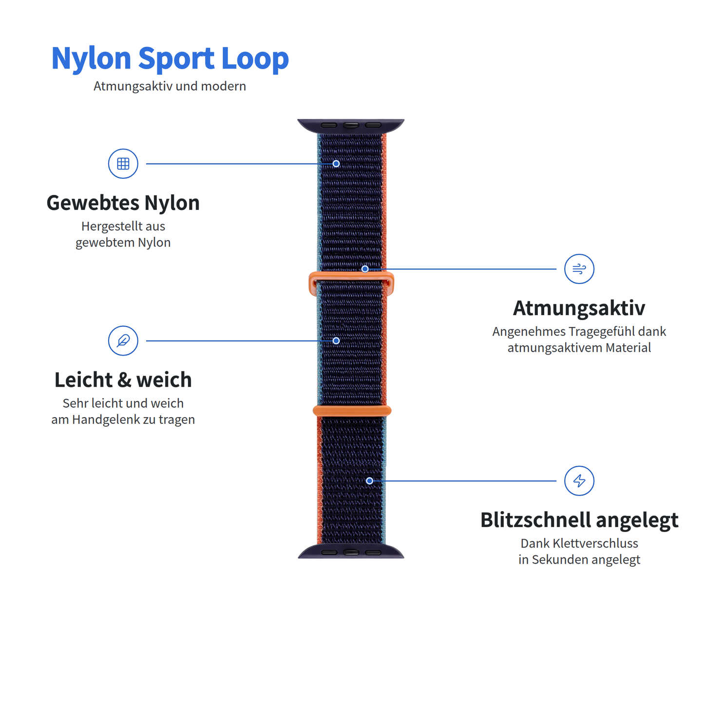 arktisband Apple Watch Sportarmband „Fun“