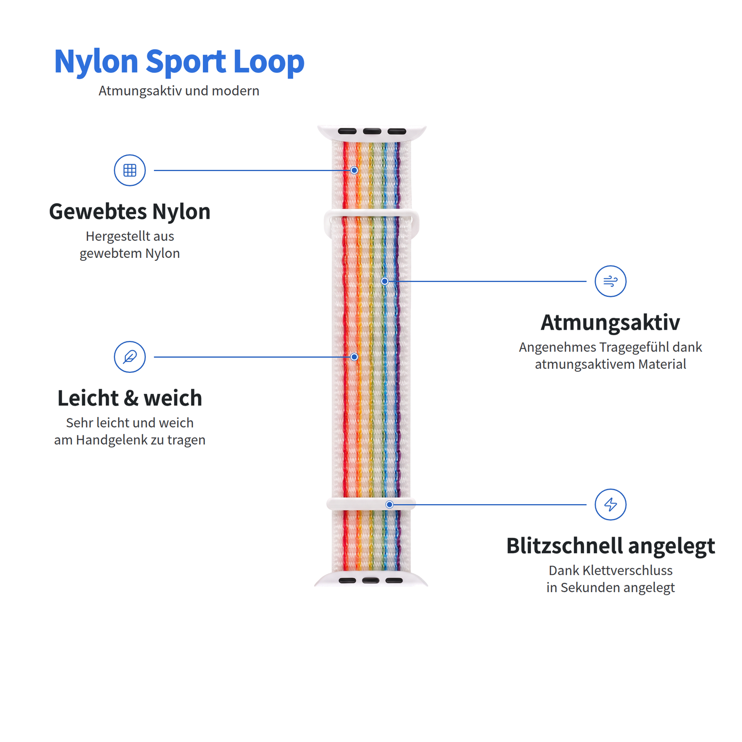arktisband Apple Watch Sportarmband „Fun“