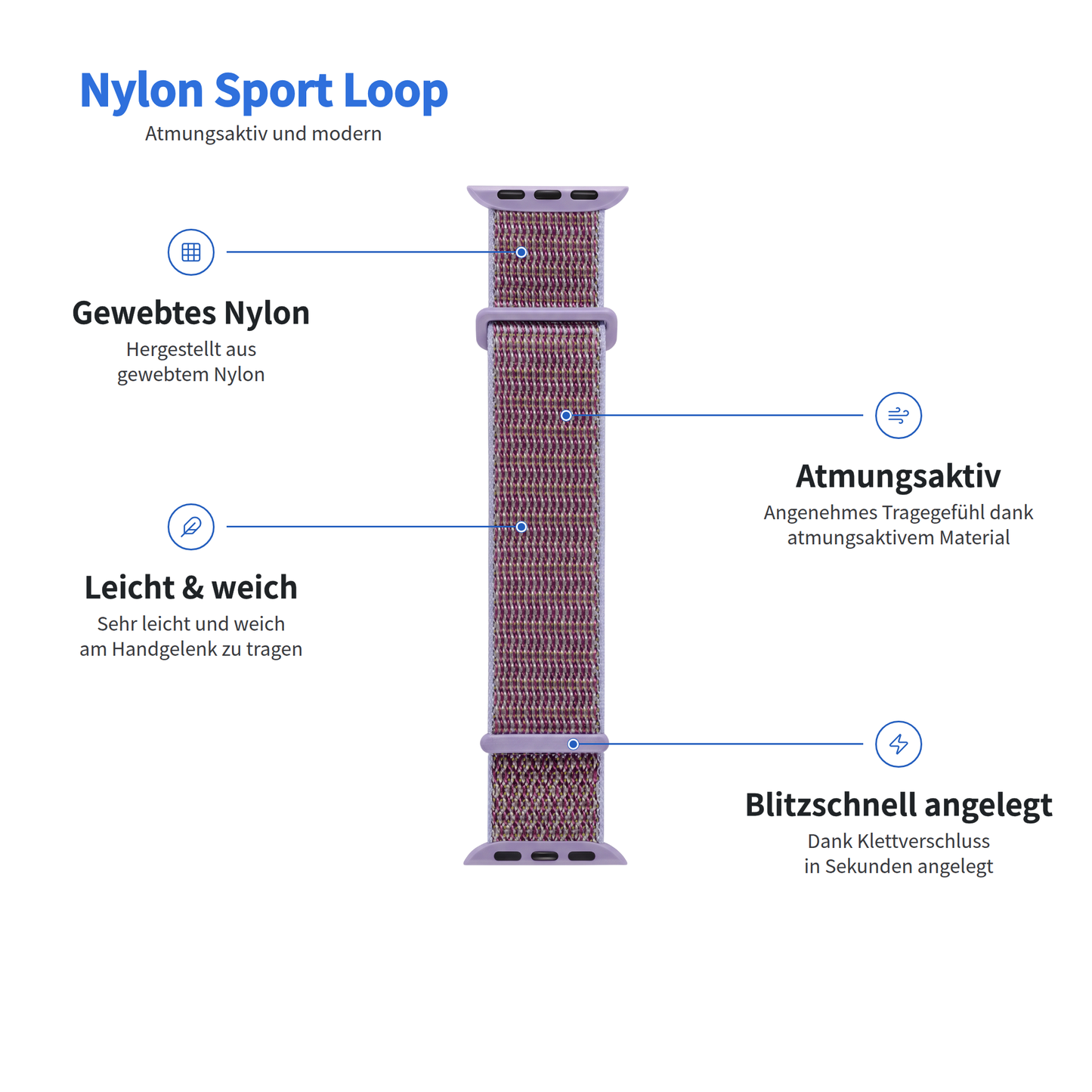arktisband Apple Watch Sportarmband „Fun“