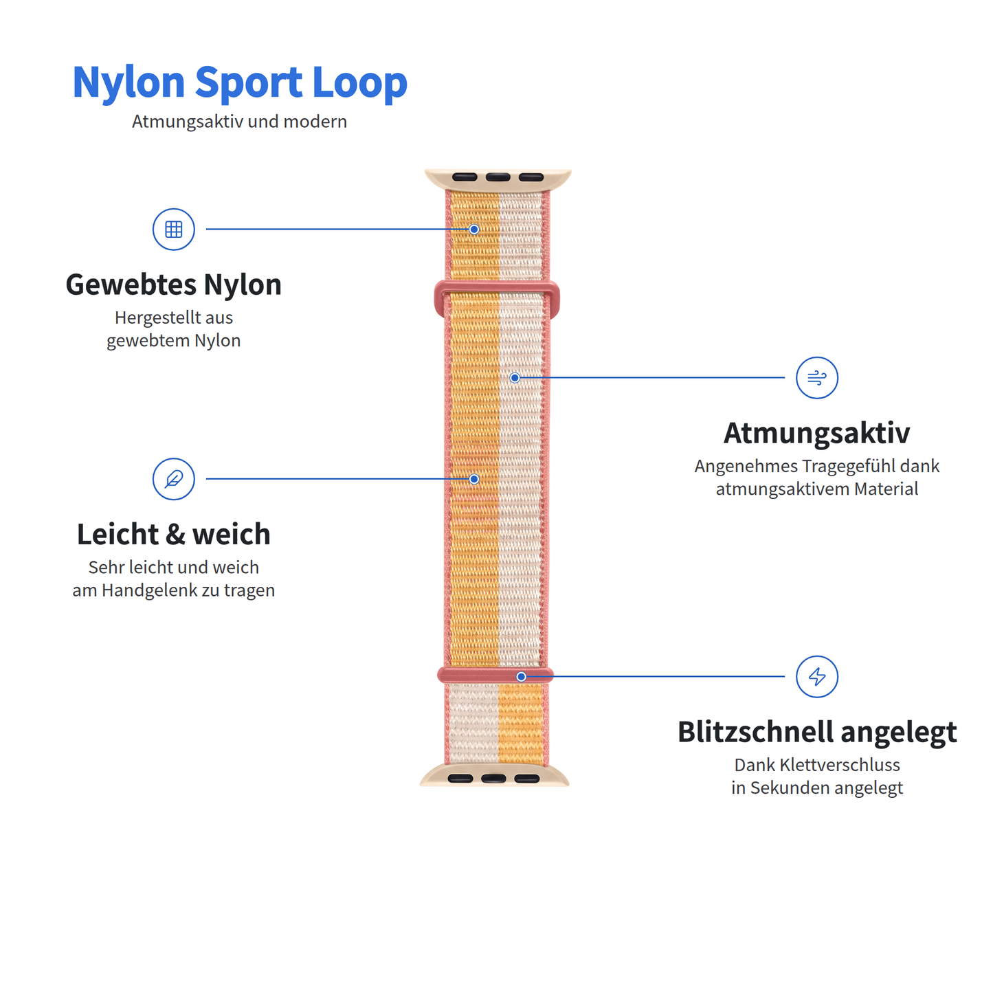 arktisband Apple Watch Sportarmband „Fun“