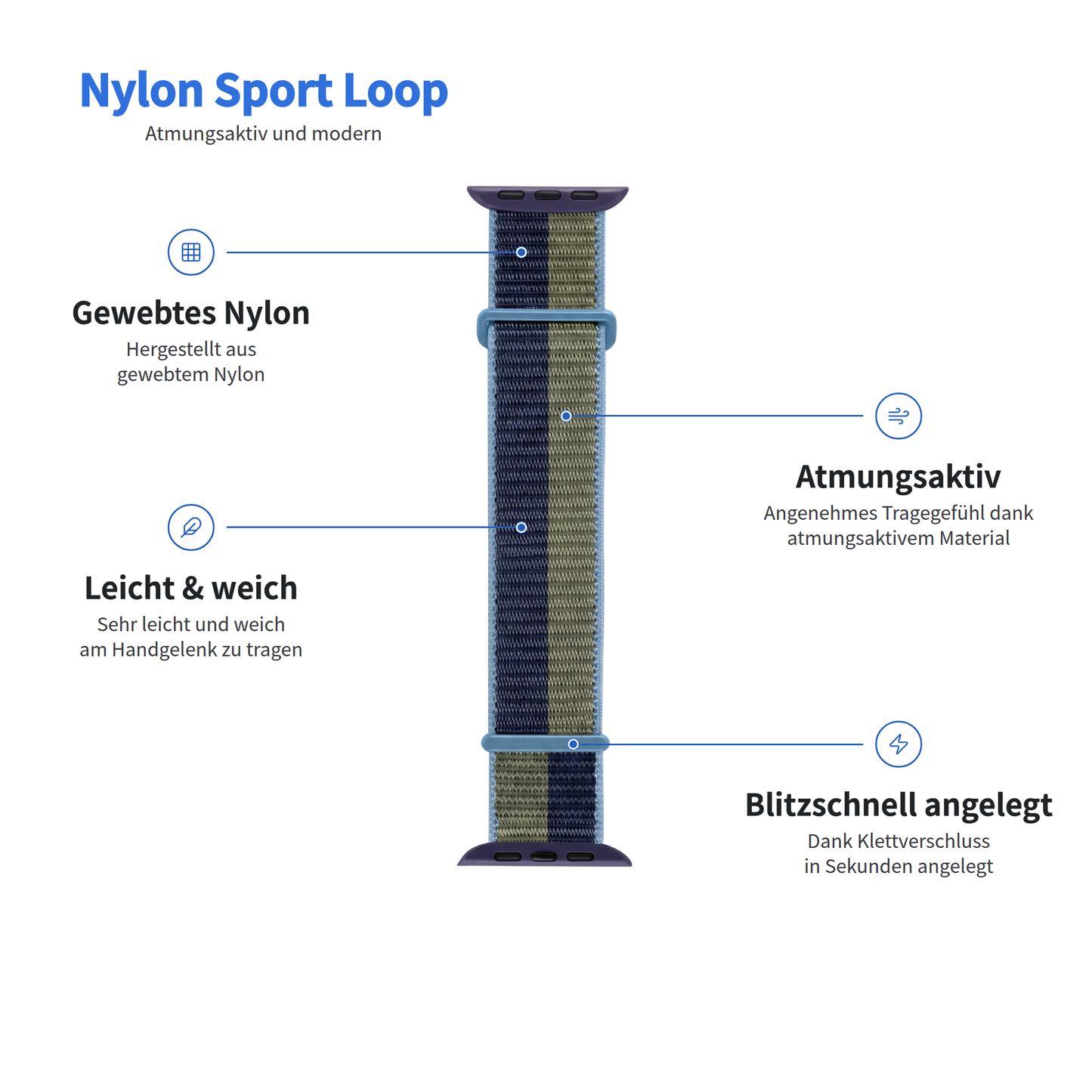 arktisband Apple Watch Sportarmband „Fun“