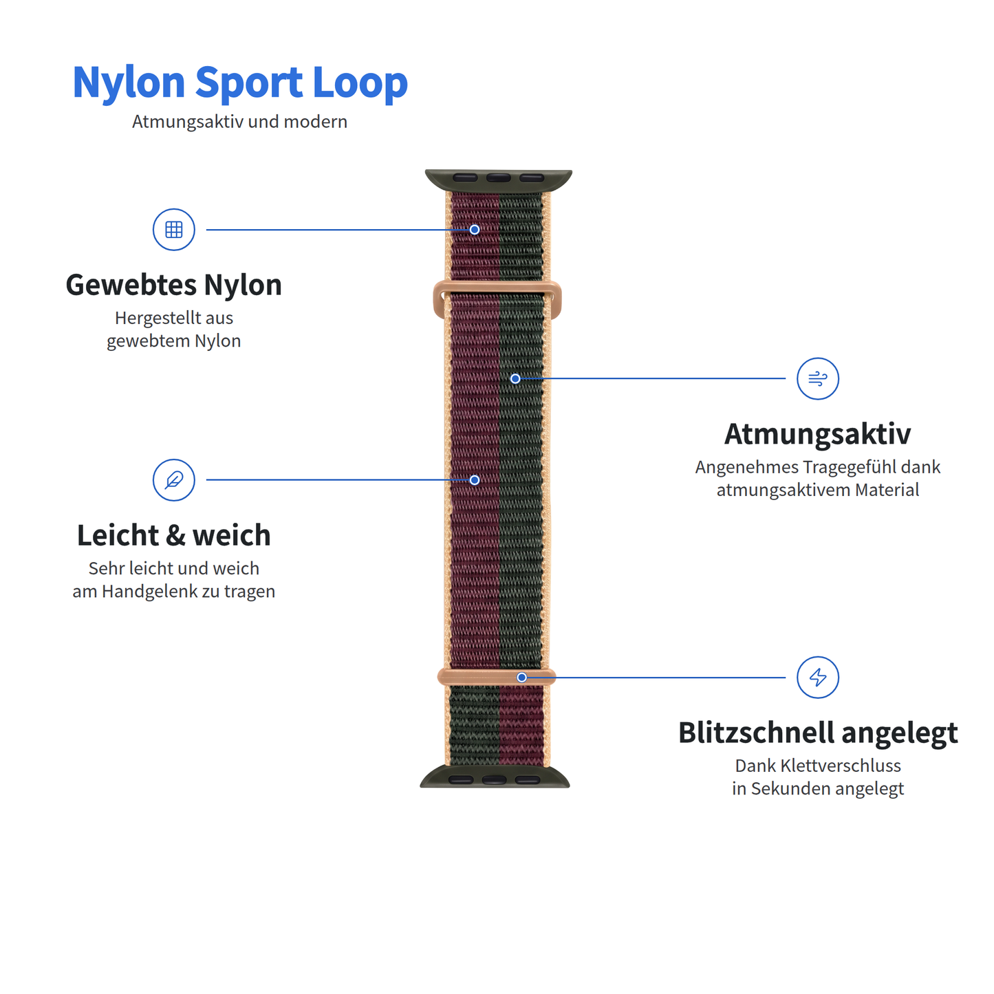 arktisband Apple Watch Sportarmband „Fun“