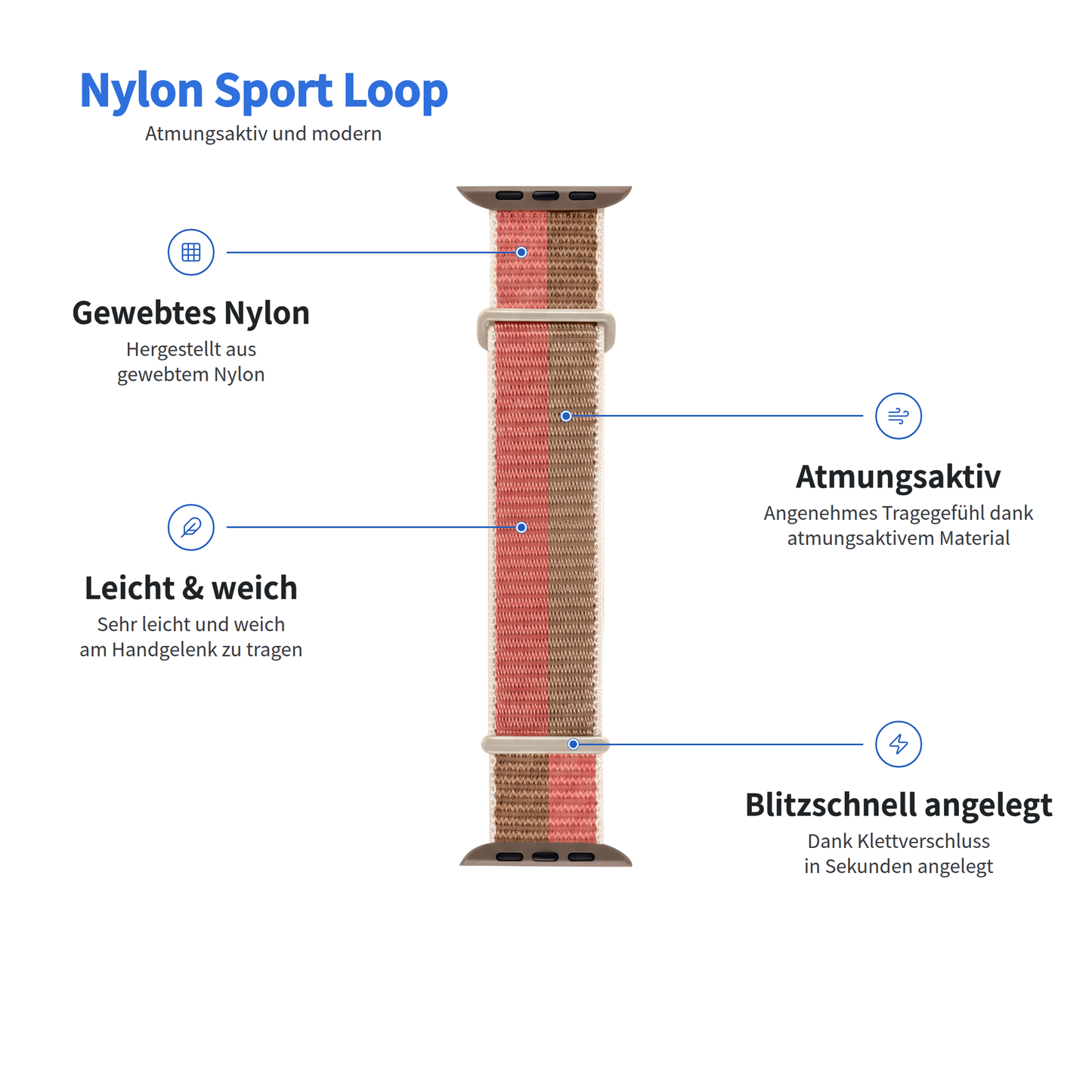 arktisband Apple Watch Sportarmband „Fun“