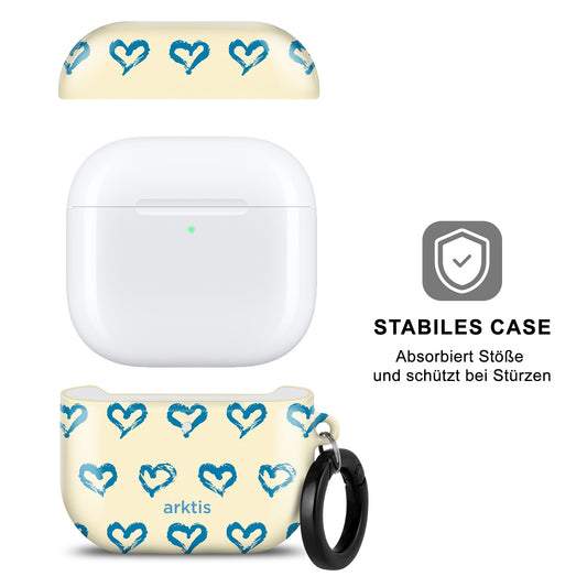 arktis AirPods 4 Hülle - Blue Hearts