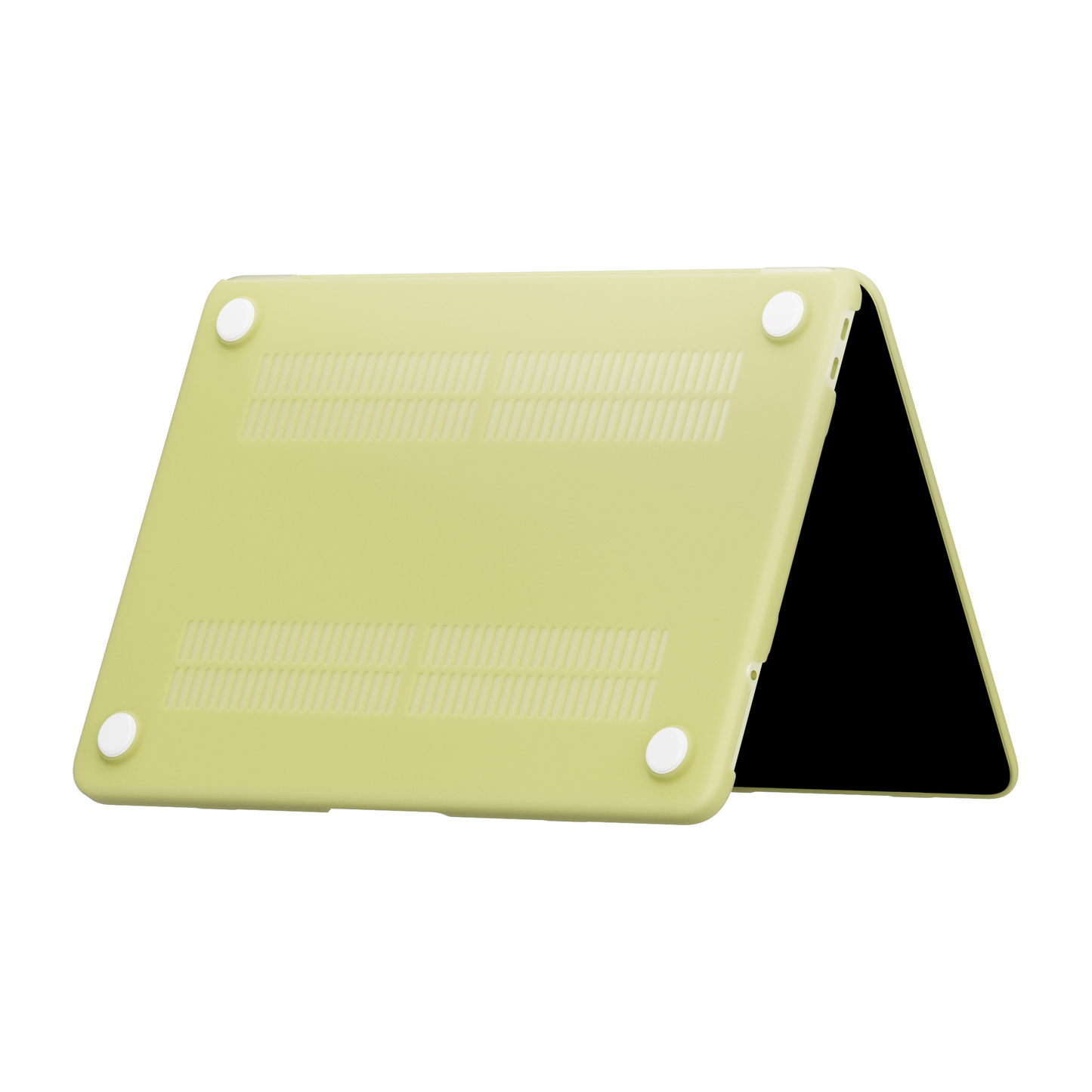 Hellgrünes Arktis Solid Case für das MacBook Neo, von unten gesehen.