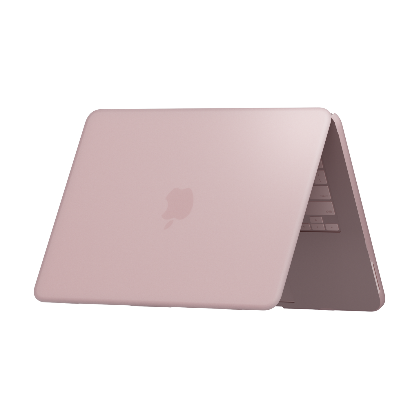 Hellrosa Arktis Solid Case für das MacBook Neo auf einem MacBook.