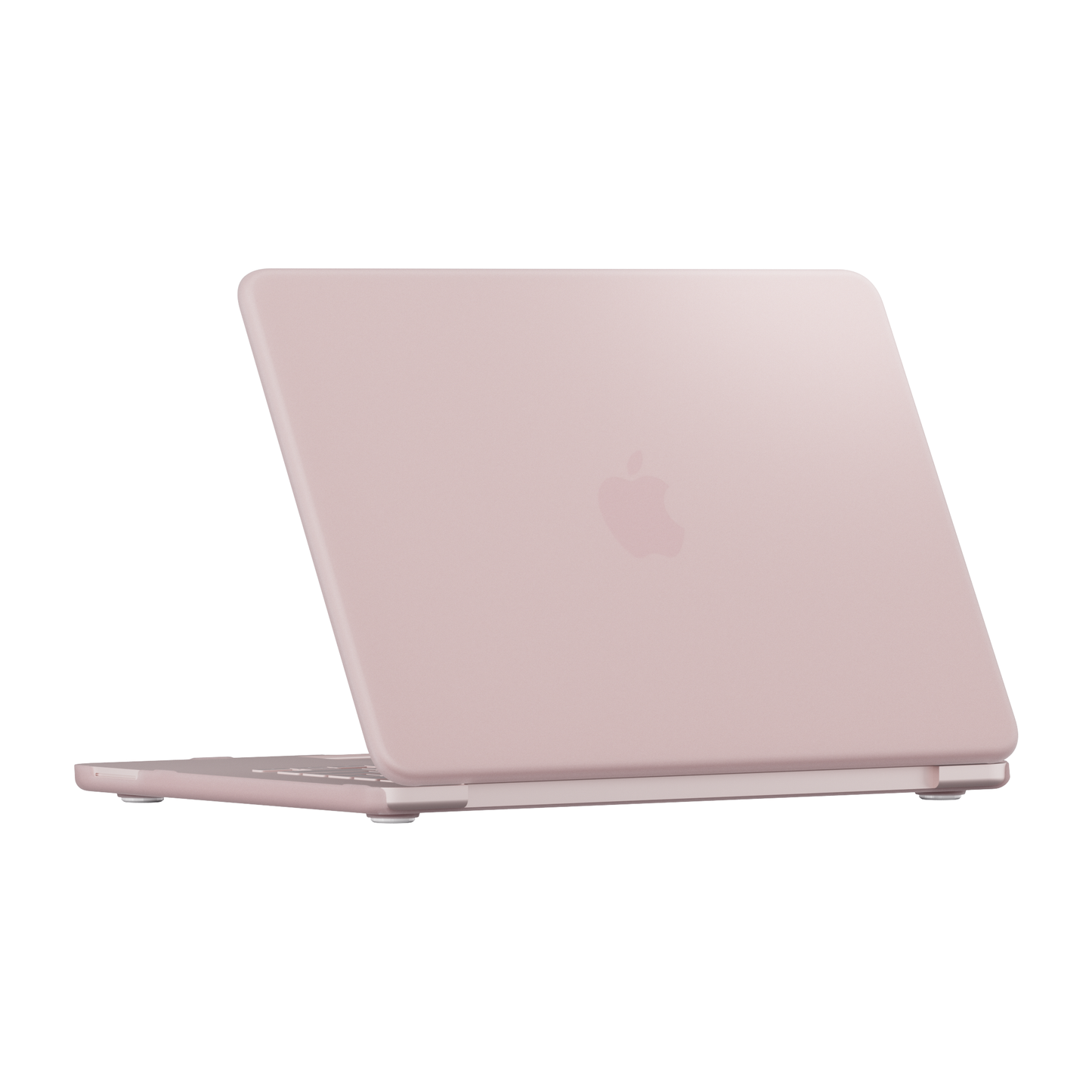 Hellrosa Arktis Solid Case für das MacBook Neo auf einem Laptop.
