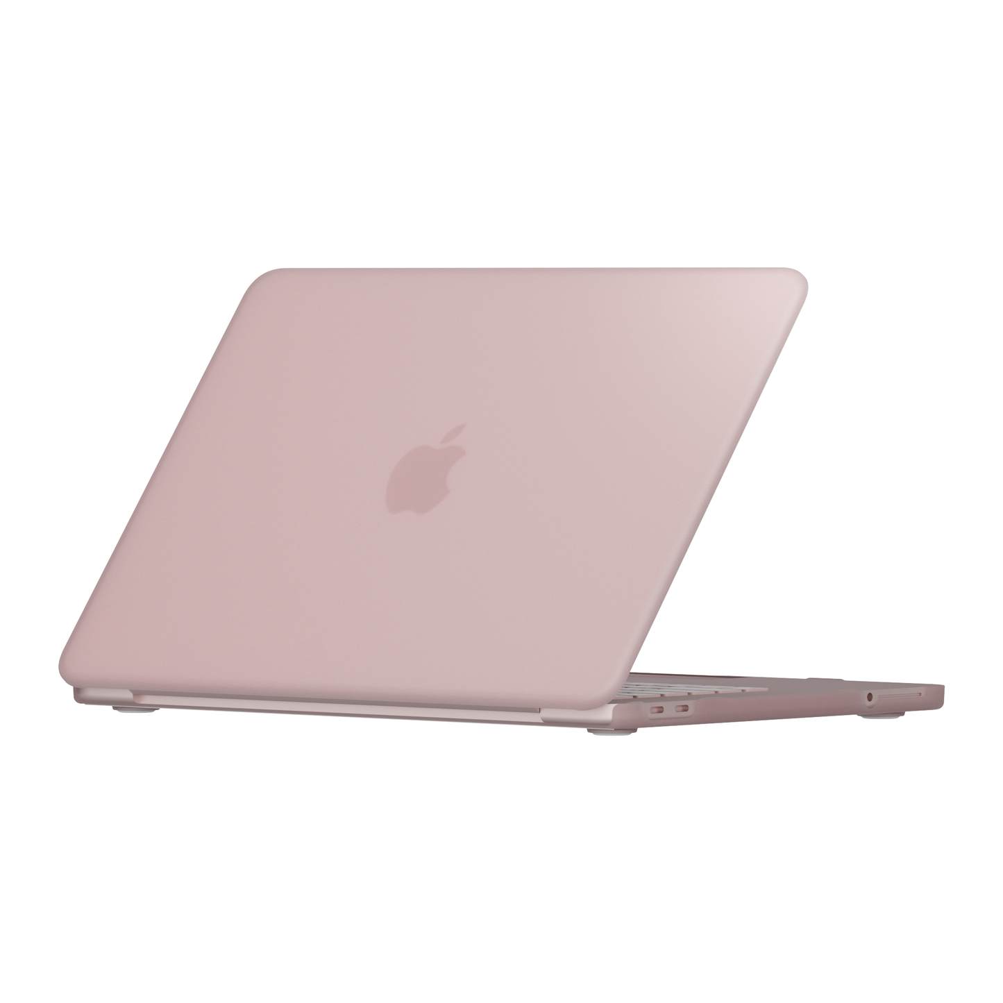 Rosa Arktis Solid Case für MacBook Neo auf einem geschlossenen MacBook.