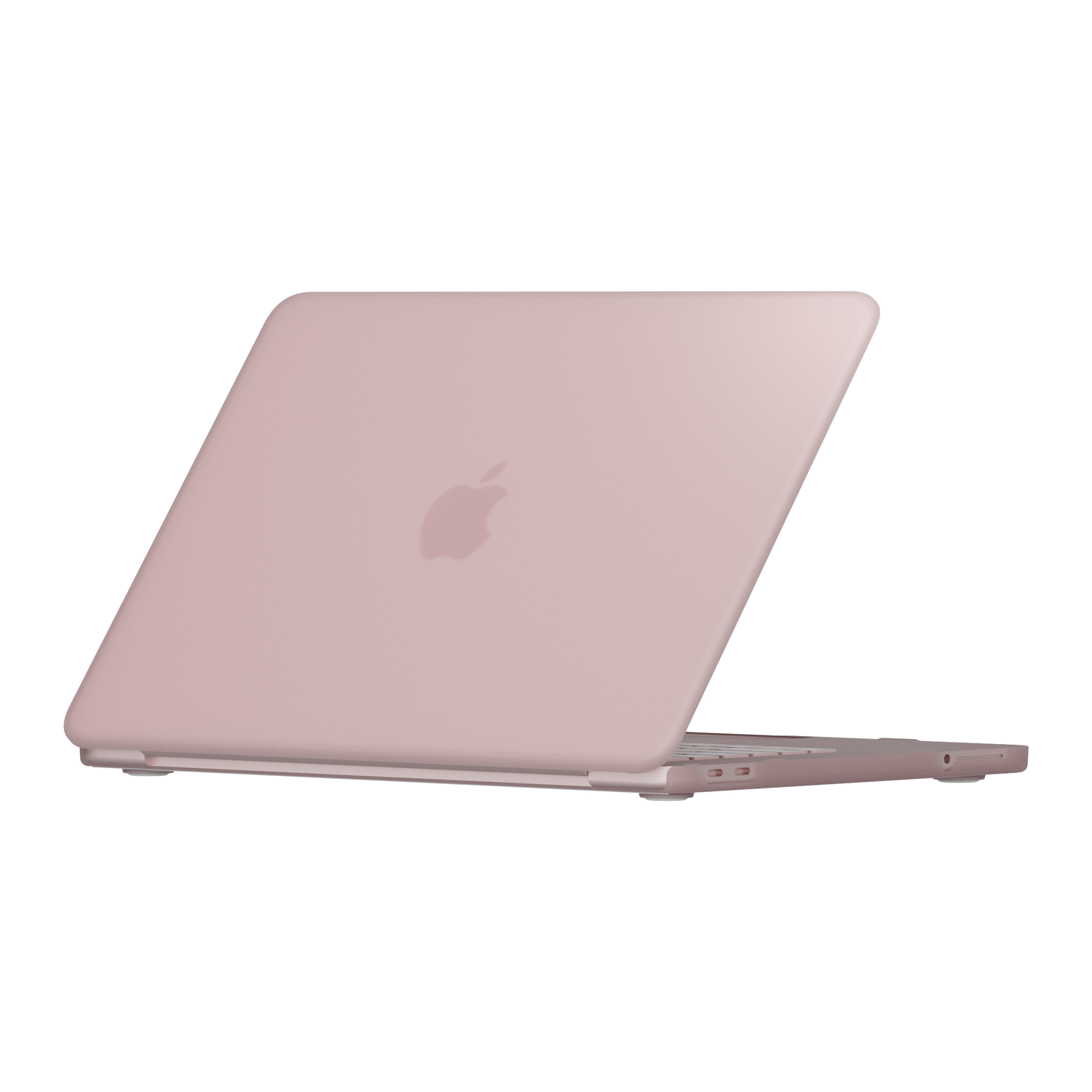 Rosa Arktis Solid Case für MacBook Neo auf einem geschlossenen MacBook.