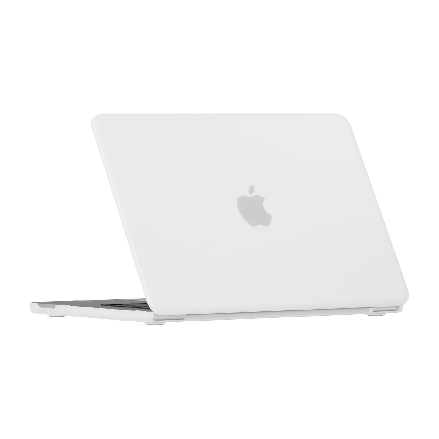Weißes Arktis Solid Case für das MacBook Neo auf einem geschlossenen MacBook.