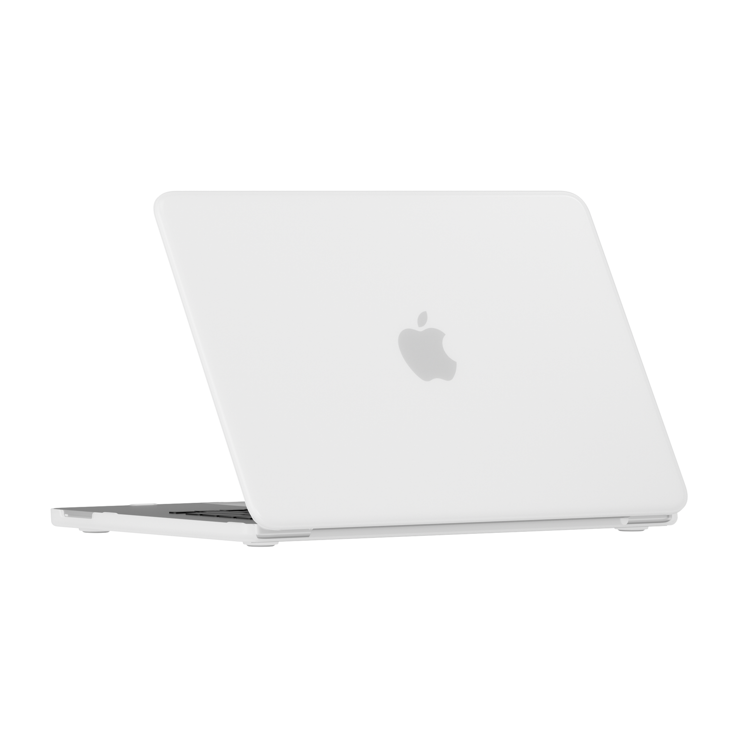 Weißes Arktis Solid Case für das MacBook Neo auf einem geschlossenen MacBook.