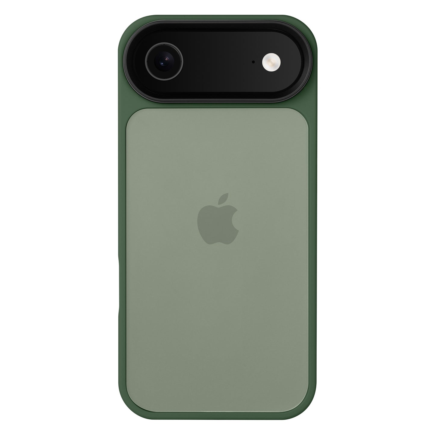 Minimalistischer Matt-Look: Das Arktis iPhone Air Solid Case aus stoßabsorbierendem TPU-Silikon bietet einen großen Kameraausschnitt und ein sichtbares Apple-Logo in der Mitte.