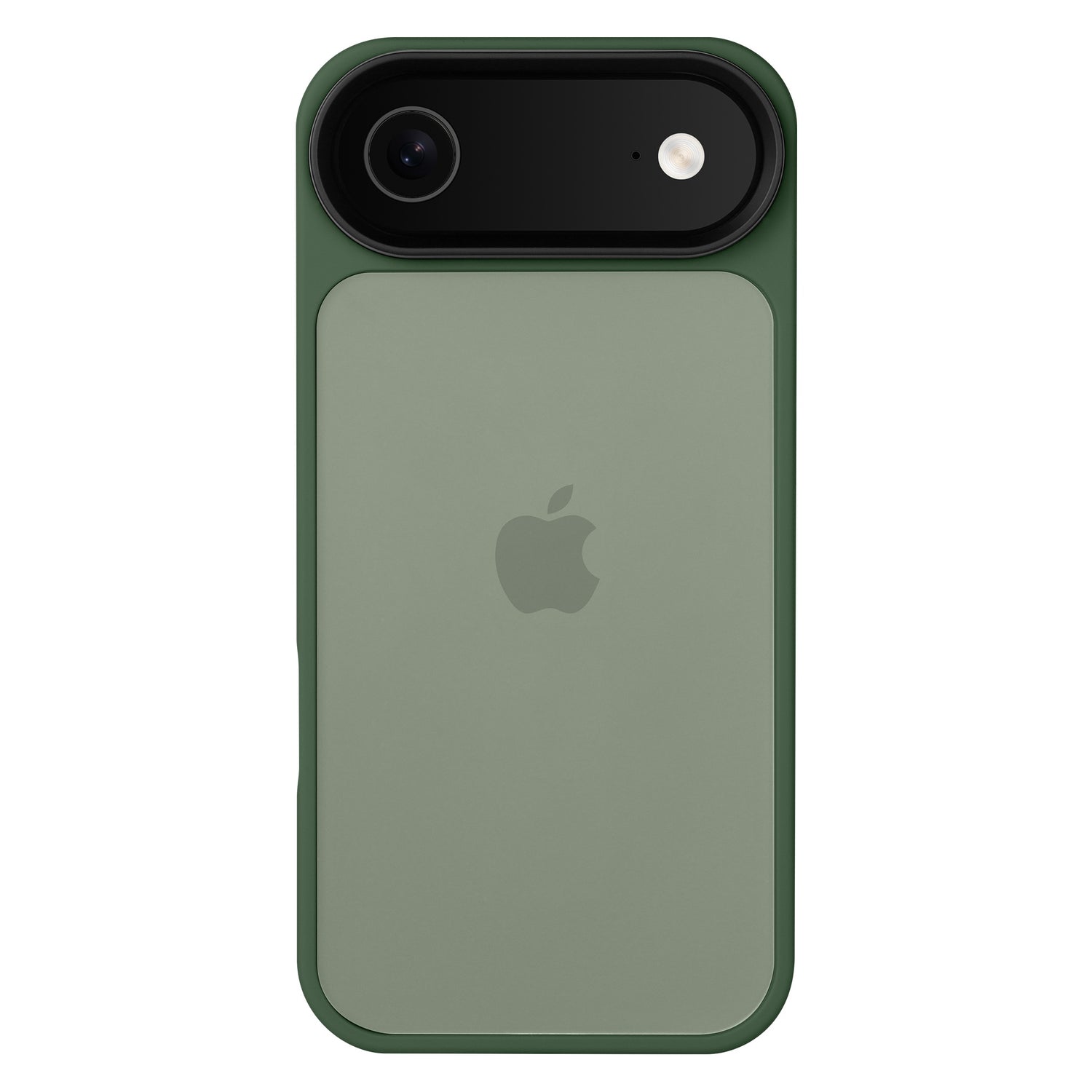 Minimalistischer Matt-Look: Das Arktis iPhone Air Solid Case aus stoßabsorbierendem TPU-Silikon bietet einen großen Kameraausschnitt und ein sichtbares Apple-Logo in der Mitte.