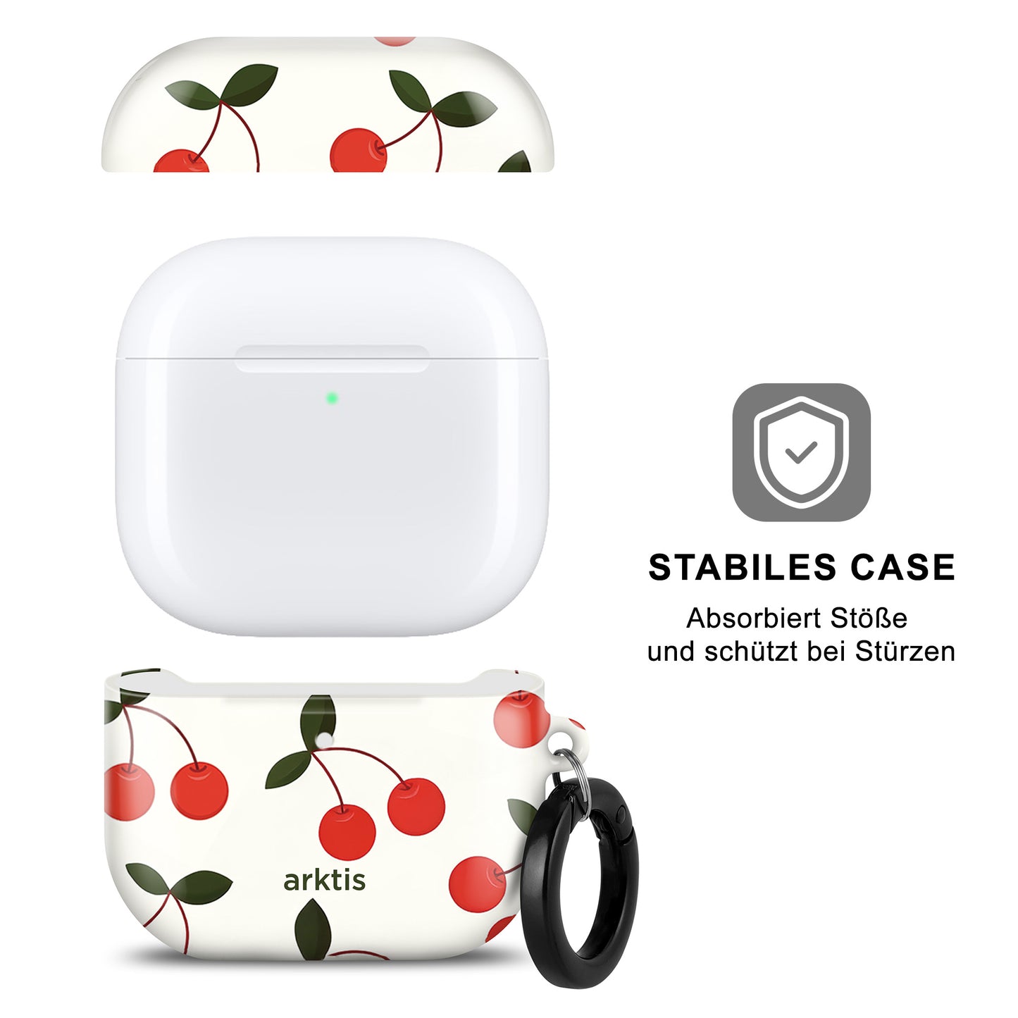 arktis AirPods 4 Hülle - Cherry