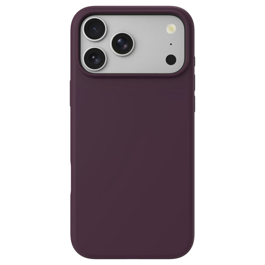 arktis iPhone Silikon Case mit MagSafe in Nebelviolett, Rückseite mit Kameras und Blitz
