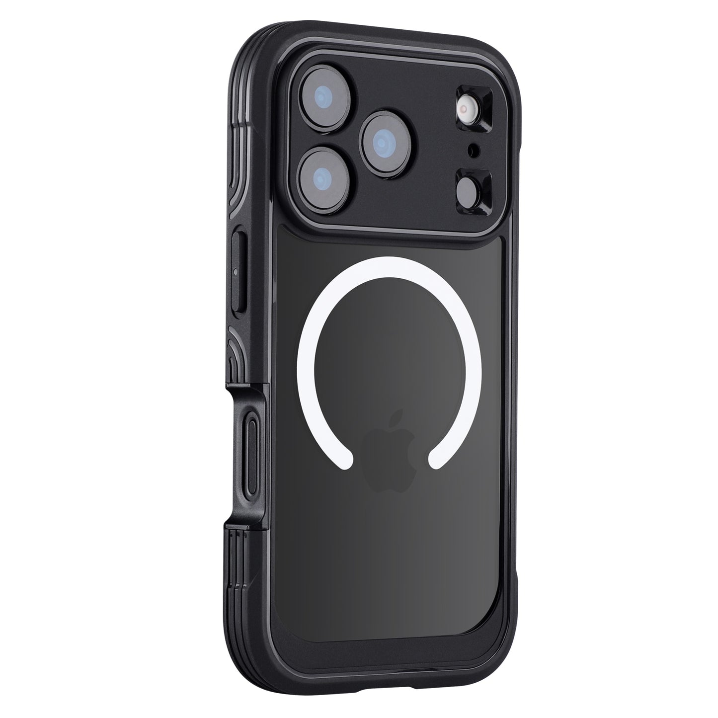 Das arktis iPhone 17 Pro Defender Case bietet 360-Grad-Schutz mit MagSafe-Kompatibilität, präzise Aussparungen für drei Kameralinsen und das Apple-Logo sowie einen zuverlässigen Displayschutz.