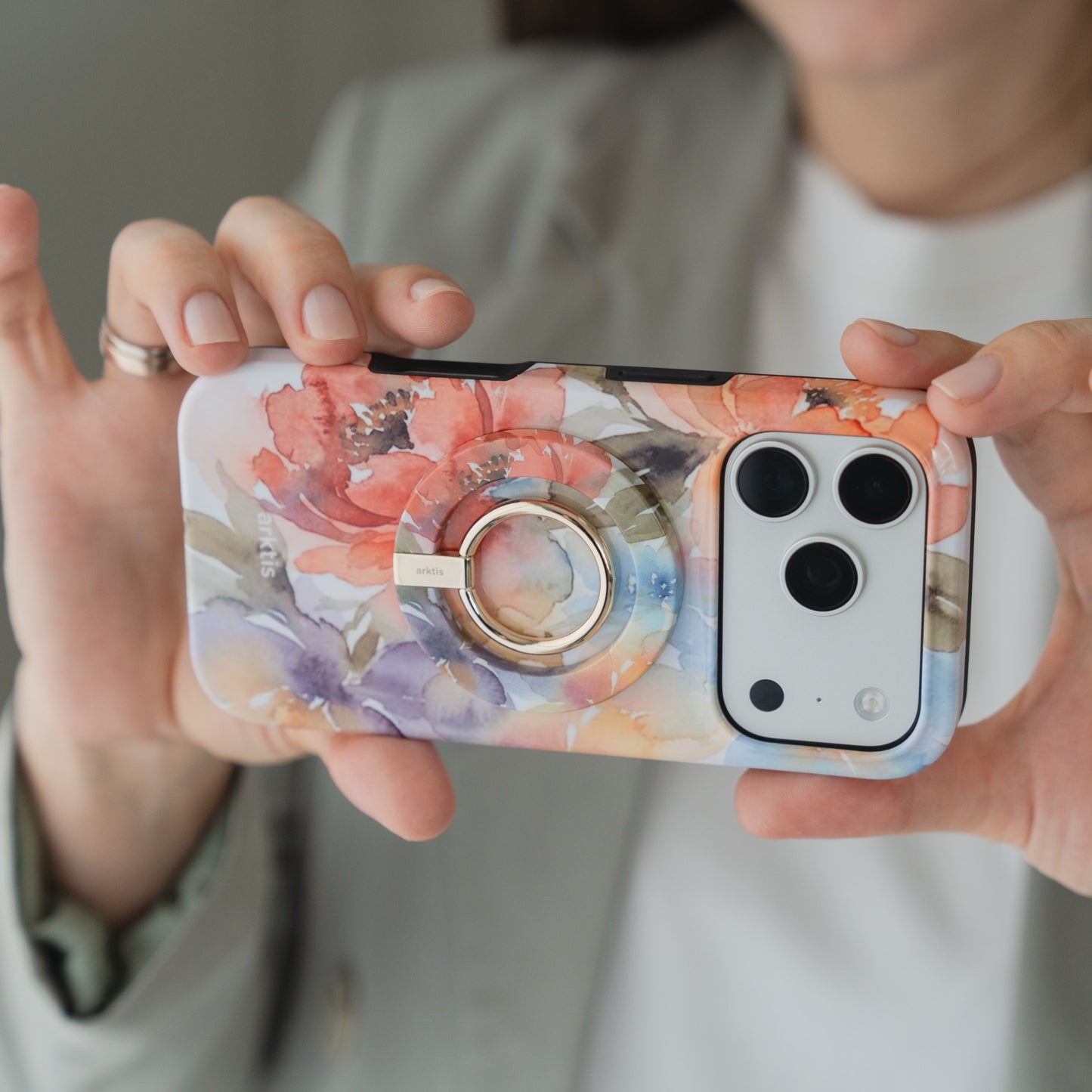 Magnetischer Ringhalter für MagSafe - Floral