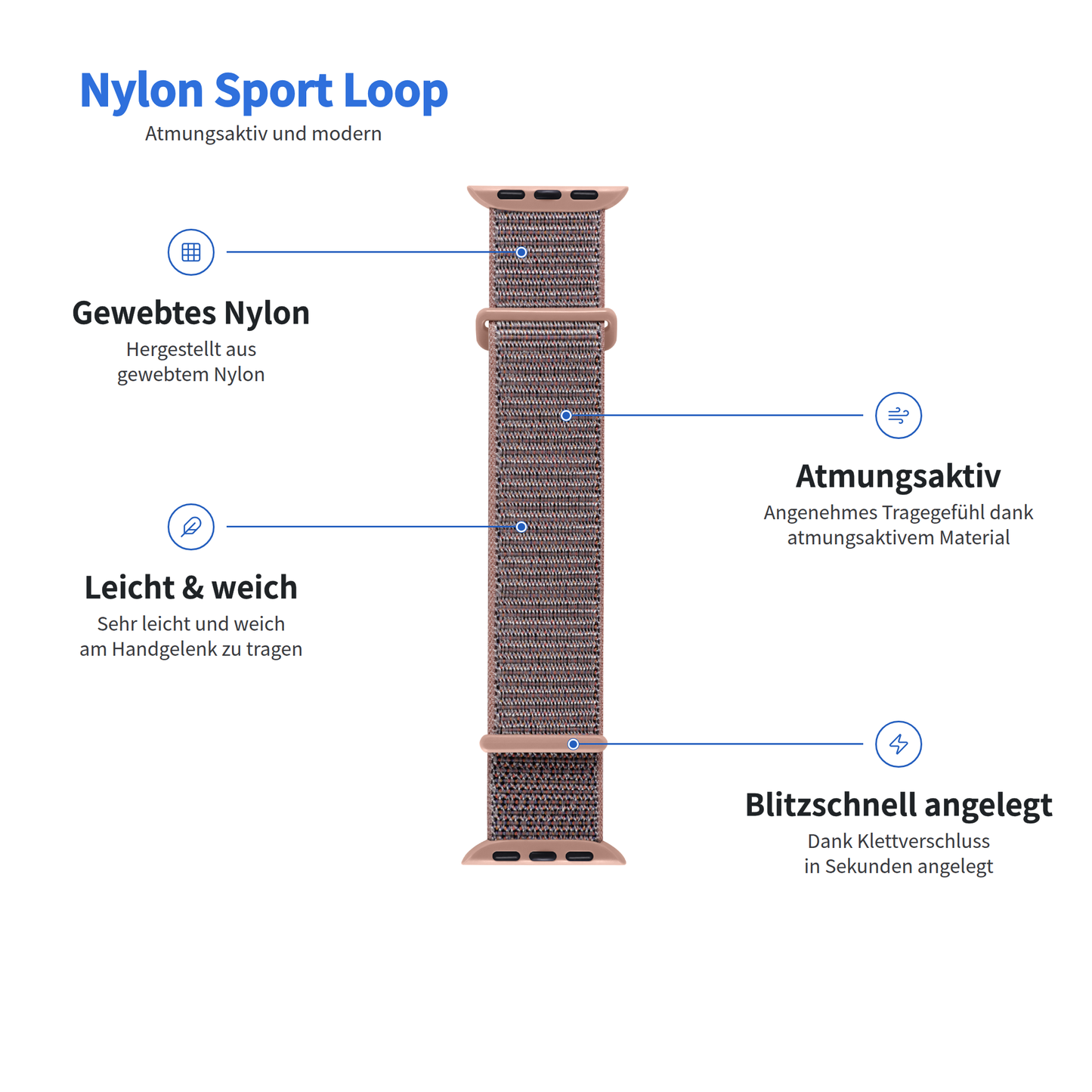 arktisband Apple Watch Sportarmband „Fun“