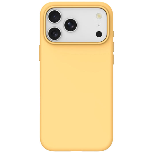arktis iPhone Silikon Case mit MagSafe in Zitronengelb, Rückseite mit Kameras