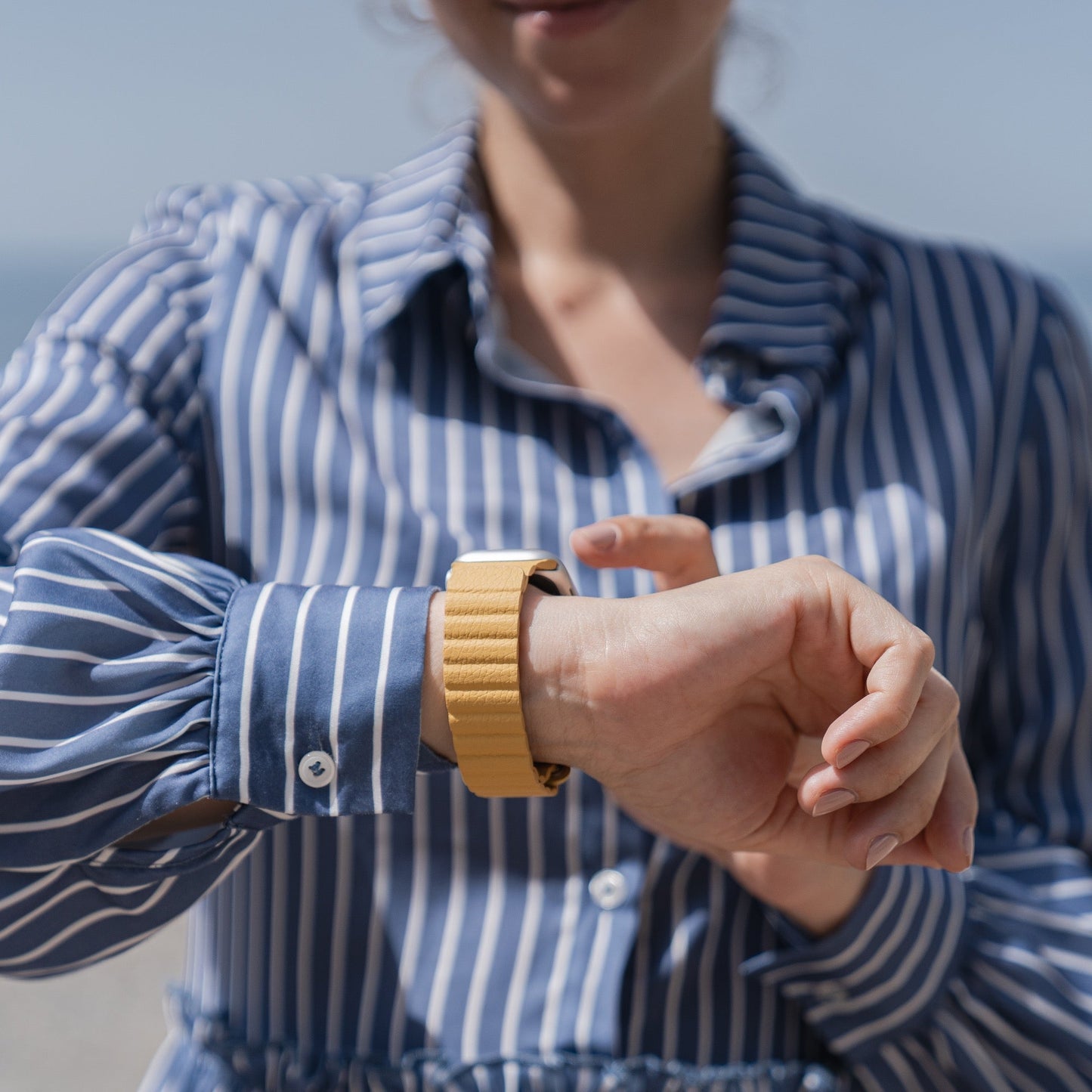 arktisband Apple Watch Kunstleder Loop Armband