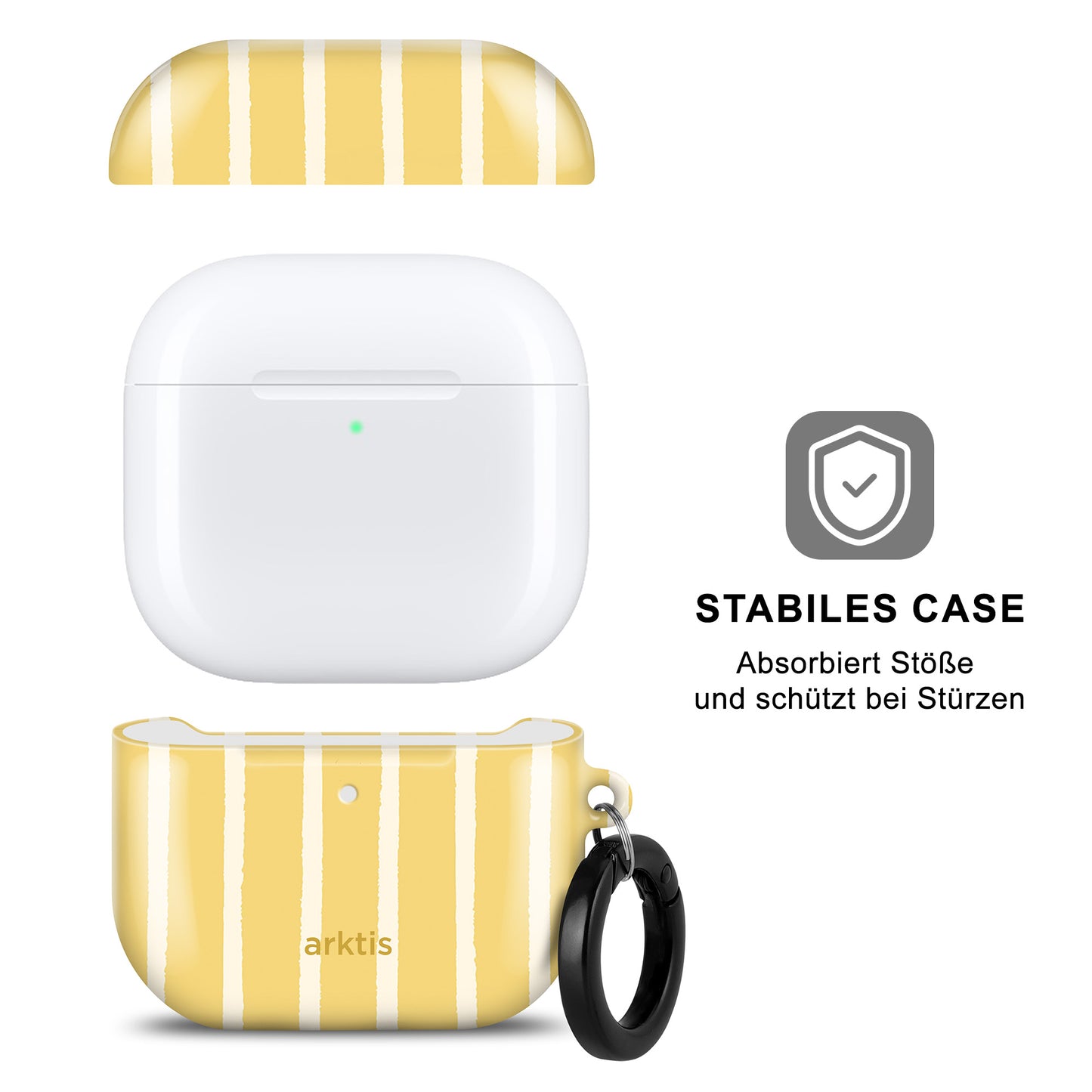 arktis AirPods 4 Hülle - Sunny Stripes
