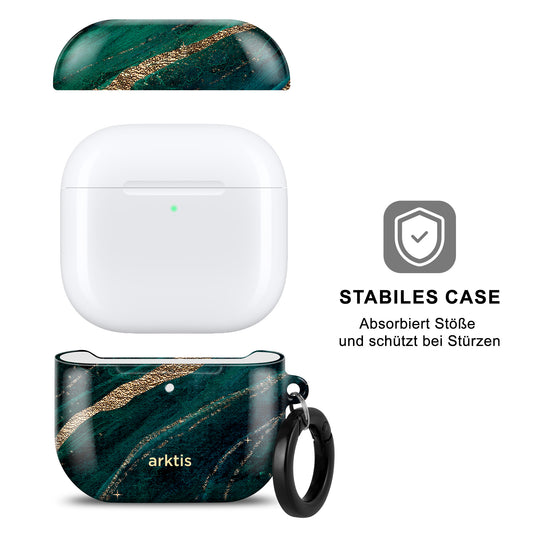 arktis AirPods 4 Hülle - Green Marble