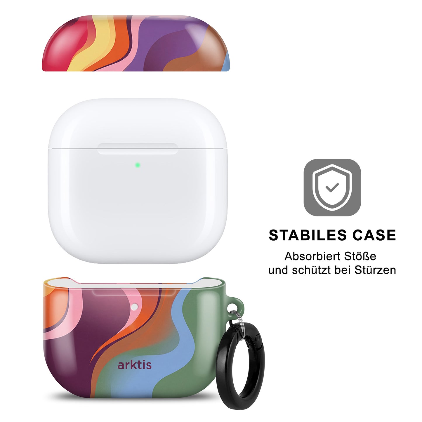 arktis AirPods 4 Hülle - Happy Life