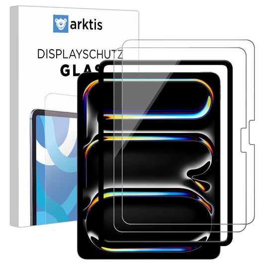 arktis iPad Pro 11" (2024) Displayschutz GLAS - 2er Set