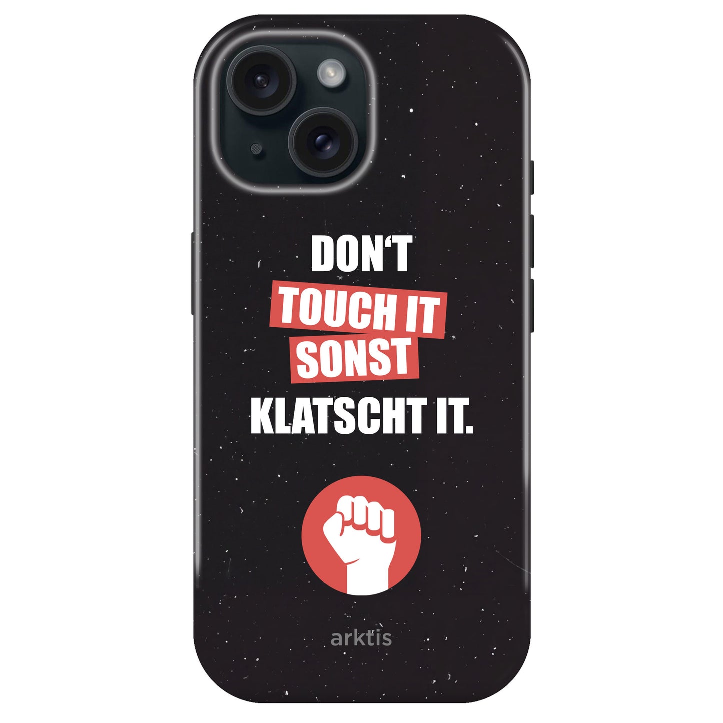 arktis iPhone 15 Hülle - Don't touch