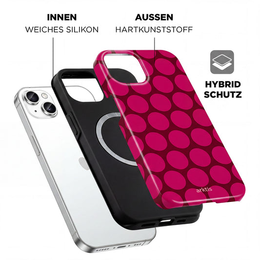 arktis iPhone 15 Hülle - Polka Dots