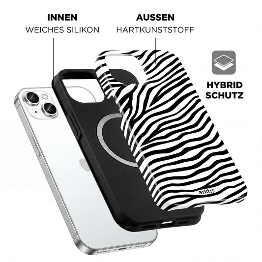 arktis iPhone 14 Hülle - Zebra