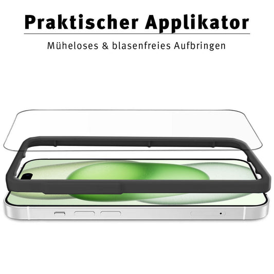 ArktisPRO iPhone 15 Plus Displayschutz GLAS - 3er Set