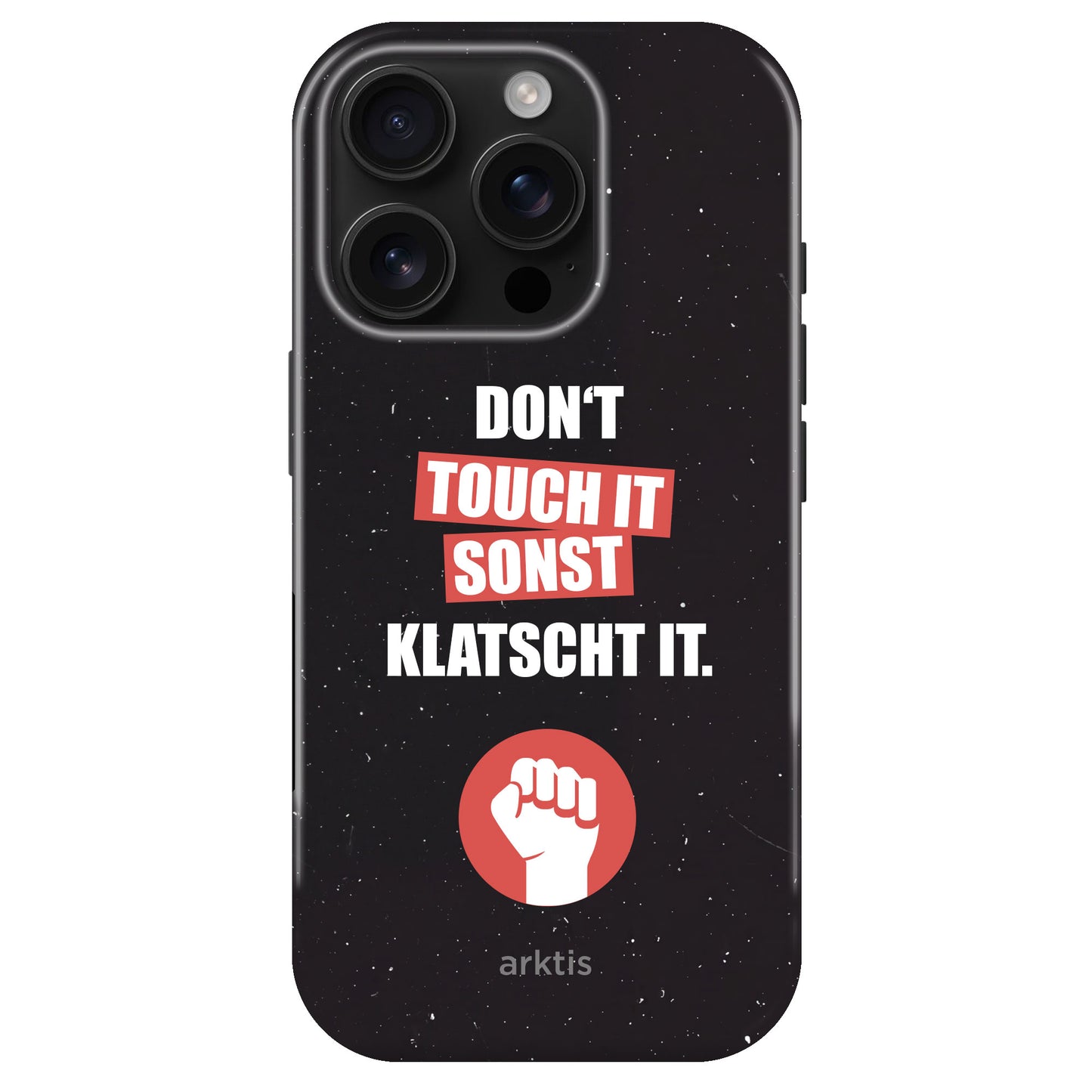 arktis iPhone 15 Pro Hülle - Don't touch