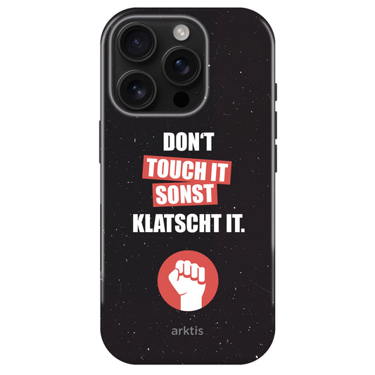 arktis iPhone 15 Pro Hülle - Don't touch