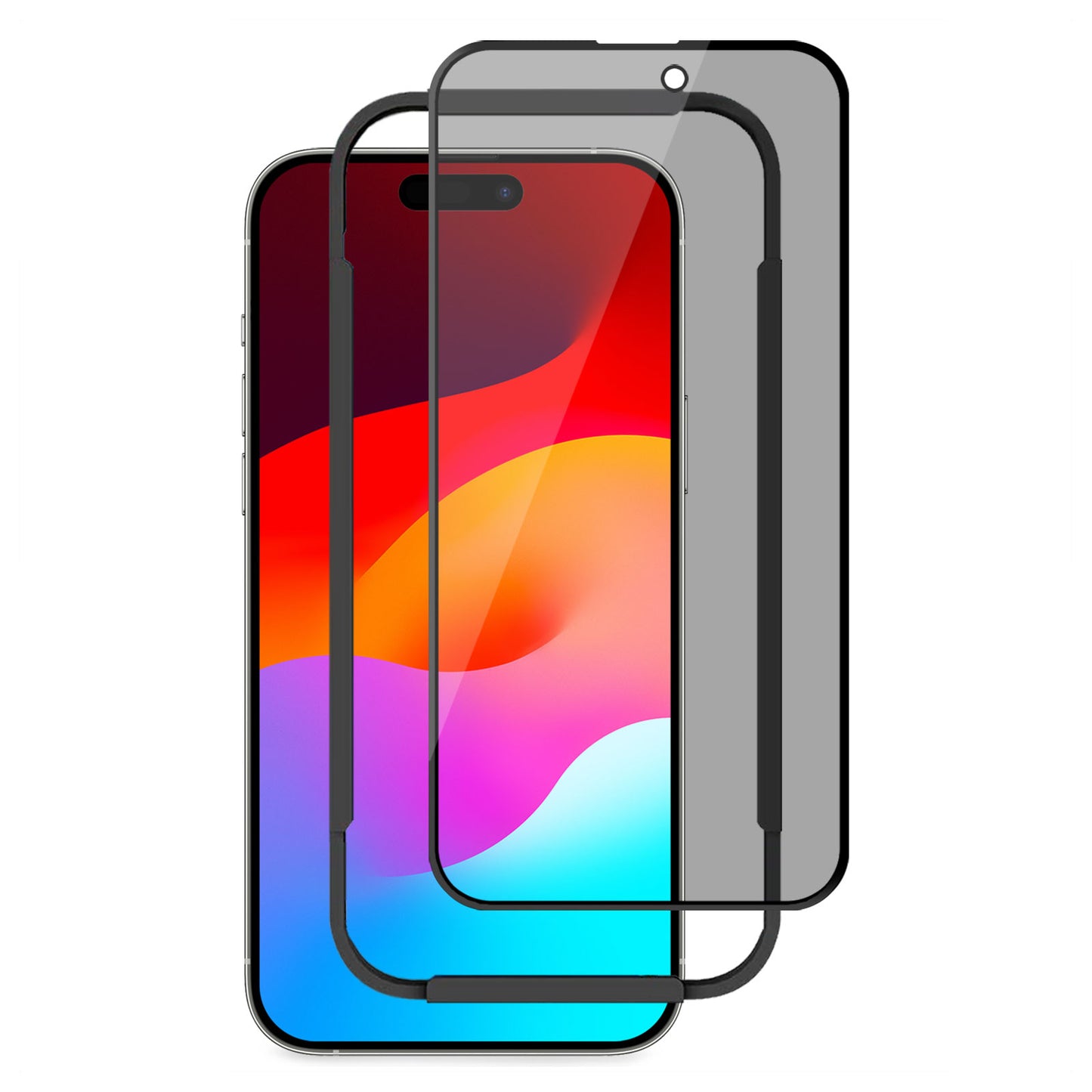 ArktisPRO iPhone 15 Plus PRIVACY Full Cover Displayschutz GLAS