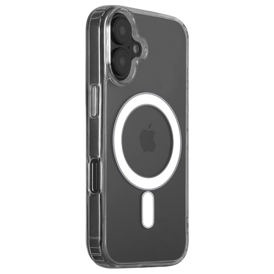Arktis iPhone 16 Air Case mit MagSafe: Transparente, stoßfeste Handyhülle für das iPhone 16, MagSafe kompatibel mit sichtbarem MagSafe-Ring auf der Rückseite.