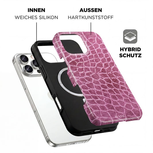 arktis iPhone 16 Pro Max Hülle - Pink Lizard