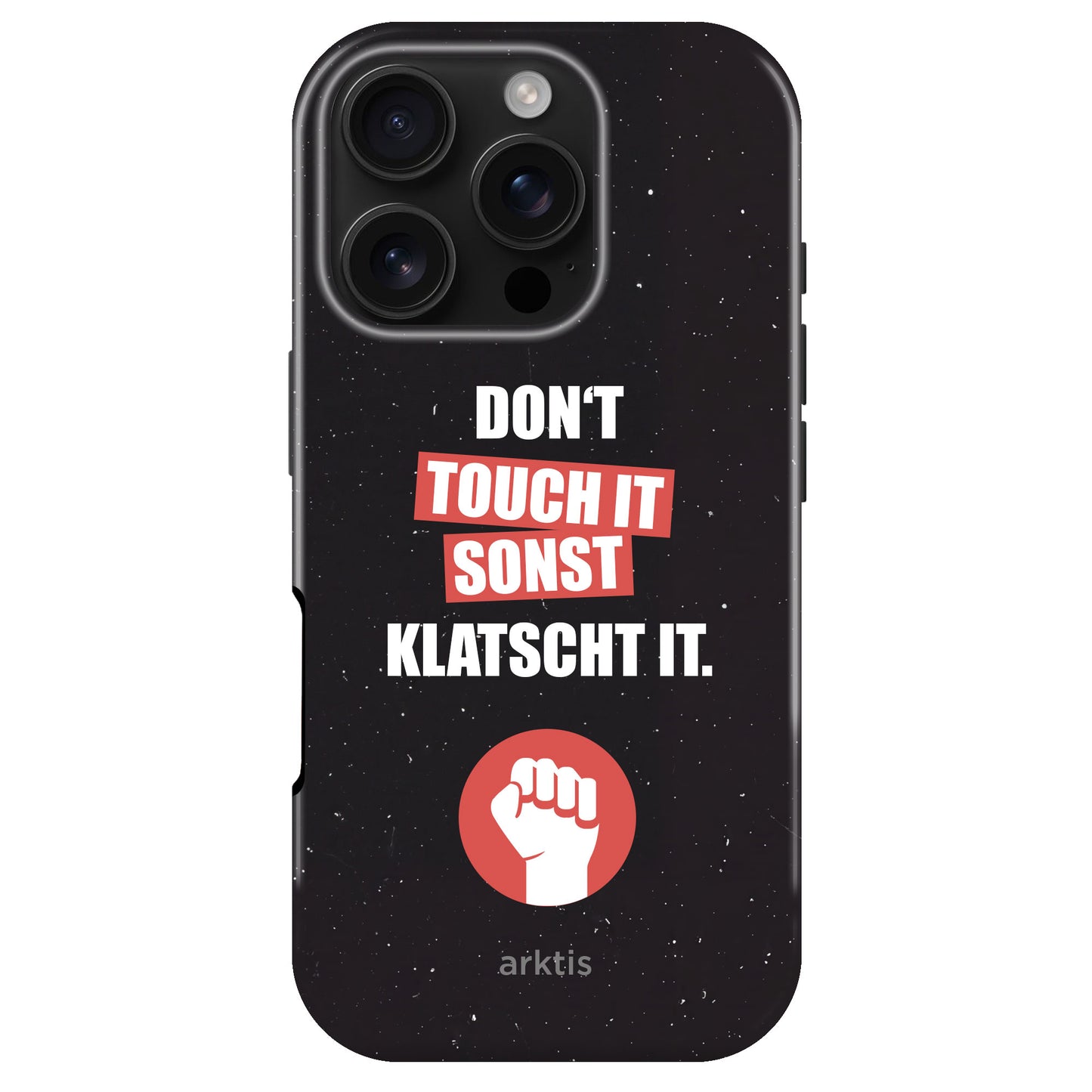 arktis iPhone 16 Pro Max Hülle - Don't touch
