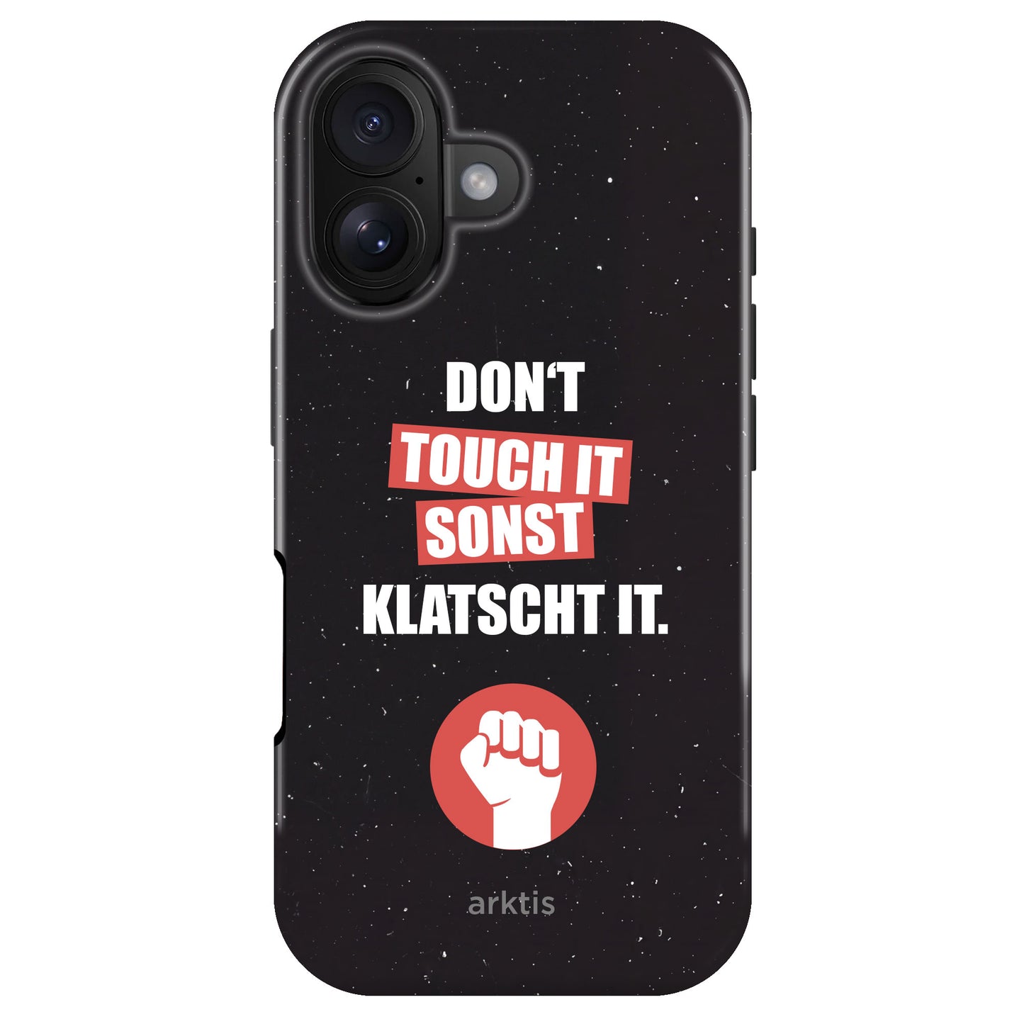 arktis iPhone 16 Hülle - Don't touch