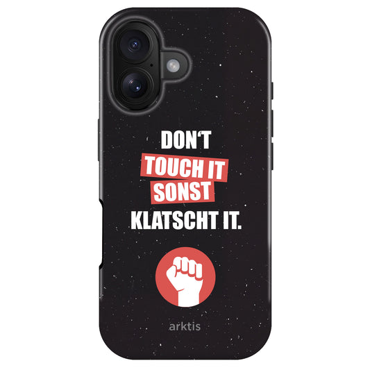 arktis iPhone 16 Hülle - Don't touch