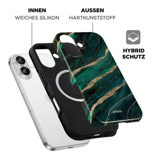 arktis iPhone 17 Hülle - Green Marble
