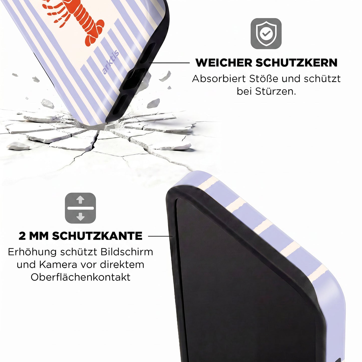 arktis iPhone 15 Pro Max Hülle - Lobster