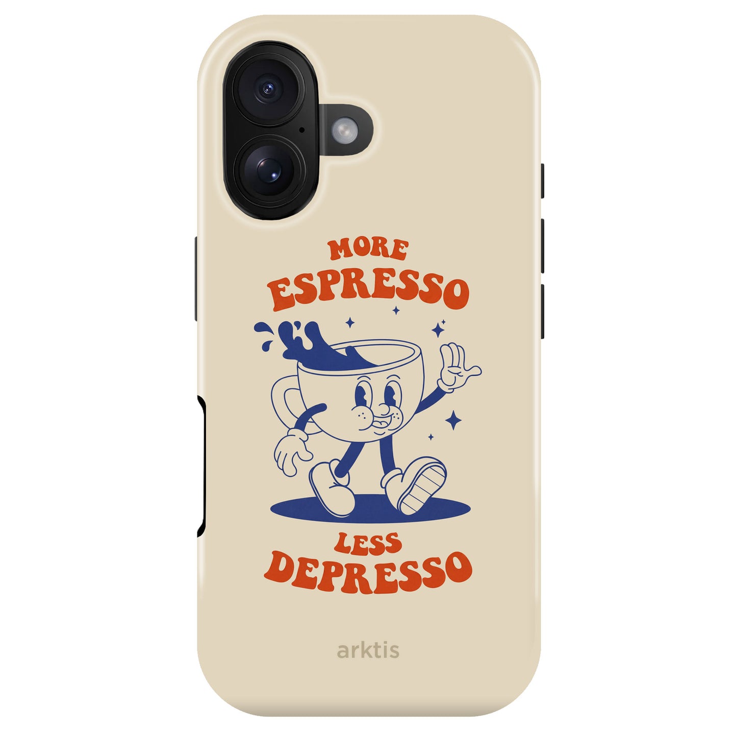 arktis iPhone 16 Hülle - Espresso