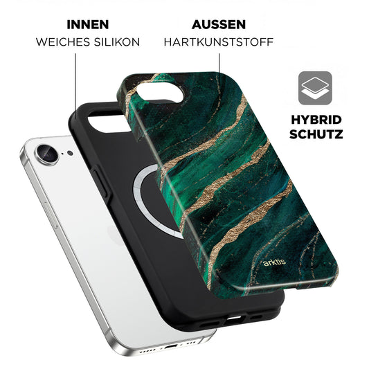 arktis iPhone 17e Hülle - Green Marble