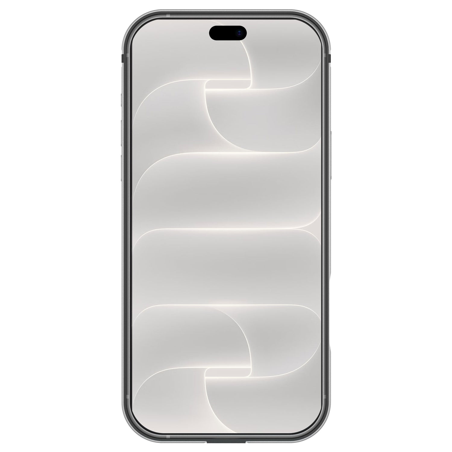 arktis iPhone Bumper in Silber, Vorderansicht